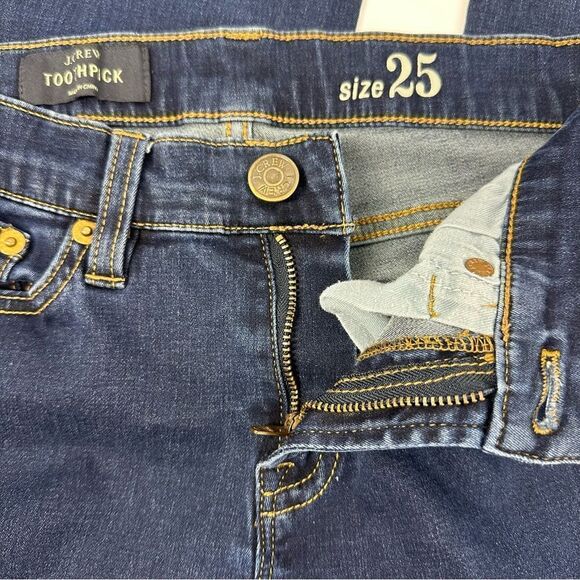 J. CREW Women’s Skinny Toothpick Denim Jeans Sz 25 STYLE 07076 - Picture 3 of 9
